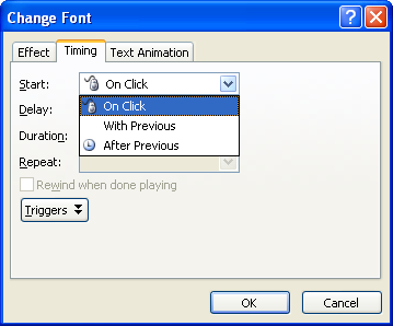 Set Time Between Animations Animation Slides Microsoft