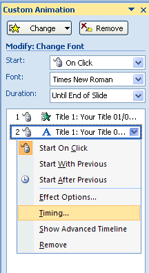 Set Time Between Animations : Animation « Slides « Microsoft Office PowerPoint  2007 Tutorial
