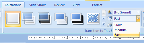 Set Transition Effect Speeds : Transition « Slides « Microsoft Office  PowerPoint 2007 Tutorial