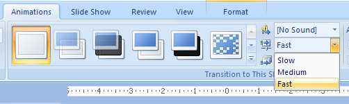 Set Transition Effect Speeds : Transition « Slides « Microsoft Office PowerPoint  2007 Tutorial