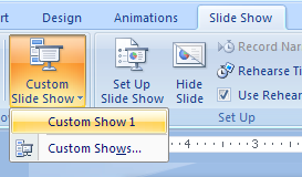 Show a Custom Slide Show