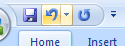 To undo an action, click the Undo button on the Quick Access toolbar.