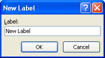 Then type the name of the New Label