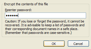 Retype the password.