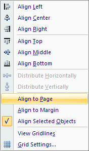 Then click Align to Page.