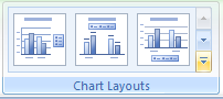 Or click the More list arrow in the Chart Layouts group, and then click the layout you want.