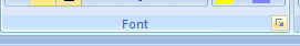 Then click the Font Dialog Box Launcher