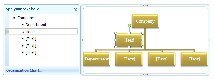 Click the layout or style for the SmartArt graphic.