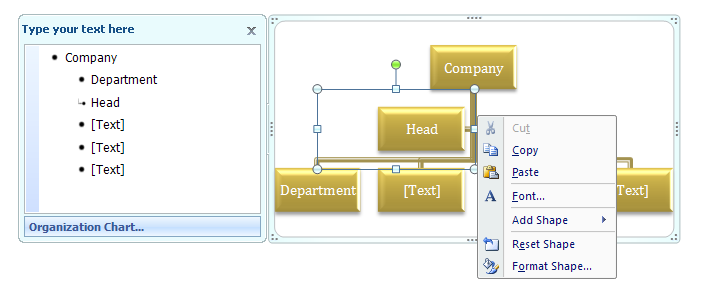 Right-click the line you want to modify