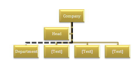 Dotted Line Org Chart Powerpoint