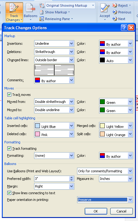 Then click the Paper orientation