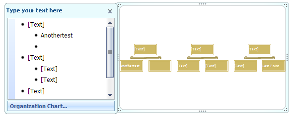 Click the layout for the SmartArt graphic.