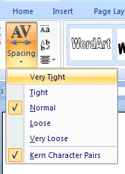 Then select a spacing option.