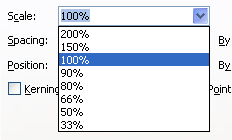 List Combo box: Click the list arrow to display a list of options, and then click the option to select it.