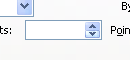 Up and down arrows: Click the up or down arrow to increase or decrease the number, or type a number in the box.