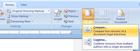 Compare and Merge Documents