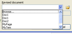 Then select the revised document and double-click it.