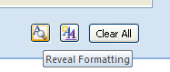 Then click the Reveal Formatting button.