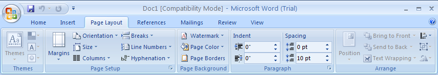 The Word 97-2003 document opens in compatibility mode.