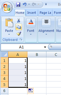 Copy Data from Excel