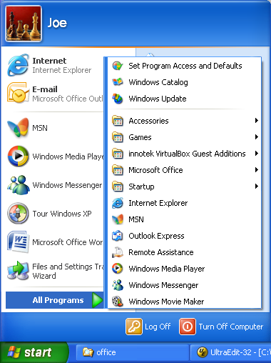 Create a program shortcut from the Start menu to the desktop