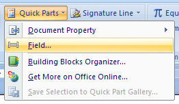 Then click Field.