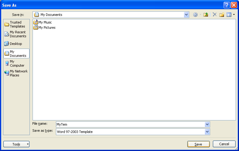 Create A Template Template Editing Microsoft Office Word 2007 