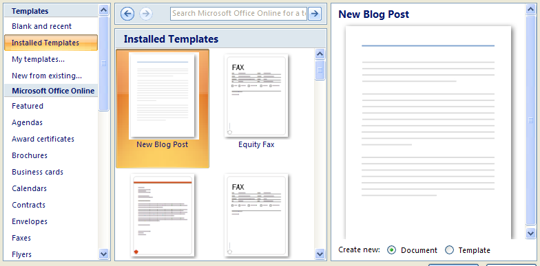 Creating A Document Using A Template Template Editing