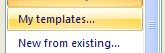 Click the My Templates category to open a dialog box.