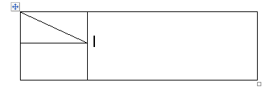 The insertion point shows where text that you type will appear in a table.