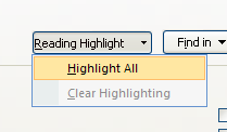 Then click Highlight All.