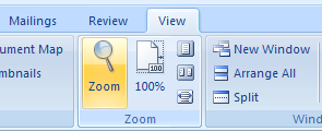For Additional Zoom Options Click The View Tab Zoom Style Formatting Microsoft Office Word 2007 Tutorial