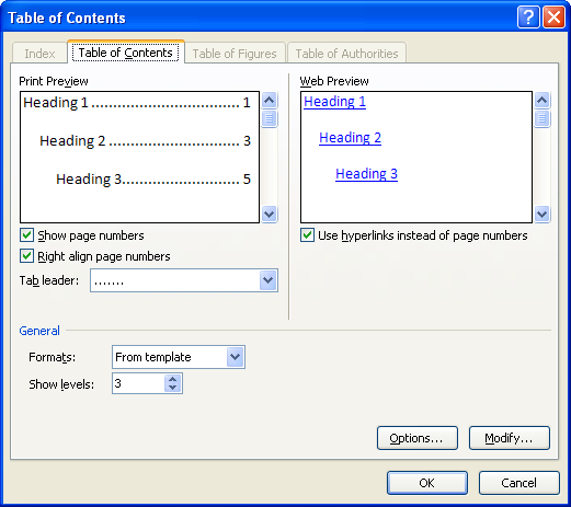 Deselect the Right align page numbers if you want the page number to appear immediately after the chapter or heading name