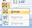 Then click Group.