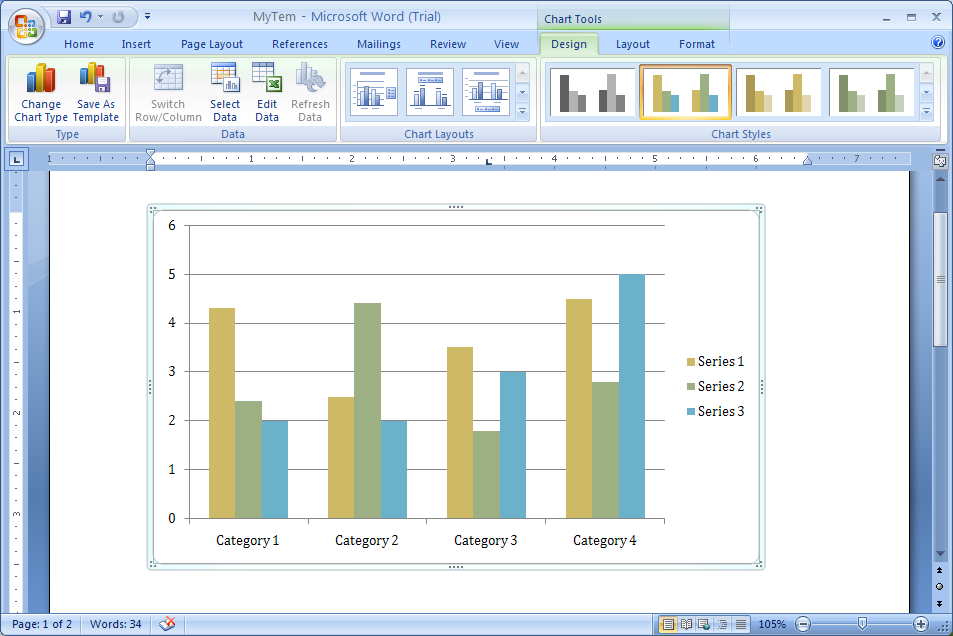 How To Insert Chart In Word