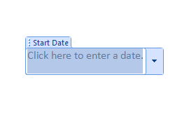 The Date Picker control appears in the document.