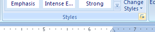 Click the Styles Dialog Box Launcher.
