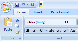 Moving The Quick Access Toolbar To Another Location Quick Access Toolbar Introduction Microsoft Office Word 2007 Tutorial