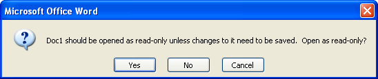 Click Read Only if you do not wish to modify the document, or type the password in the Password dialog box.