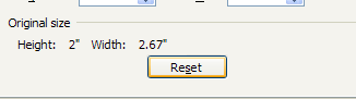 If you want to remove your changes, click Reset.