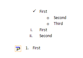 Create a numbered list by typing