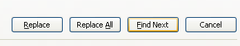 To replace the formatting one instance, click Find Next, and then click Replace.