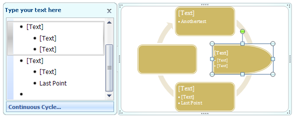 Select the SmartArt graphic