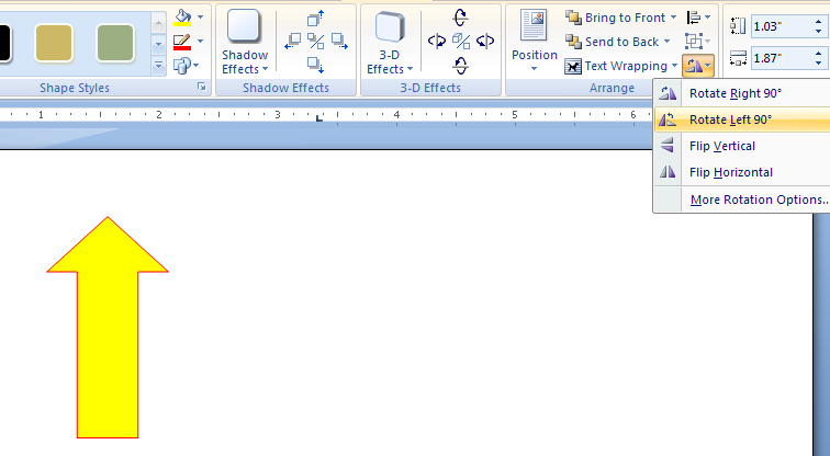 rotate clipart in word 2010 - photo #3