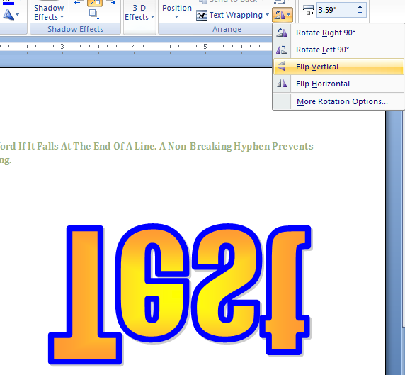 how to flip clipart in word 2010 - photo #10