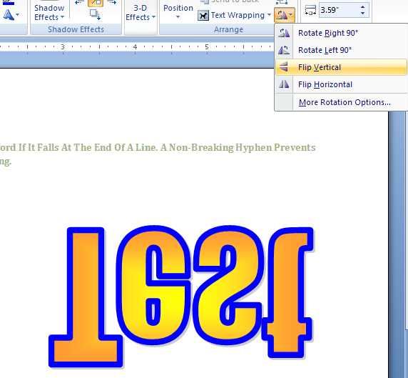 rotate clipart in word 2010 - photo #40