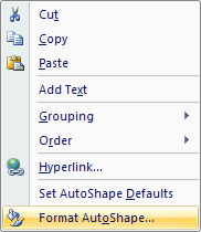 Then click Format Shape