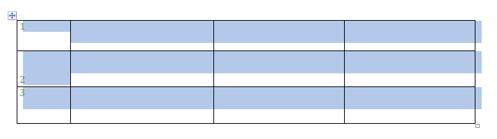 Show or hide gridlines in a table