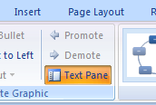 Click the Text Pane button show the Text pane.