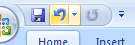 Click the Undo button on the Quick Access Toolbar to undo.